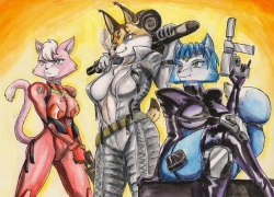 [SoulEaterSaku90] Foxy Gungals (Star Fox) page 1