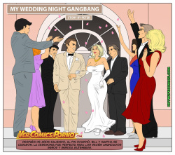 [HotWifeComics] My Wedding Night Gangbang [Spanish] [c1b3r3y3] page 1