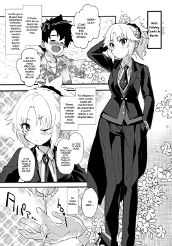 (COMIC1☆16) [Peθ (Mozu)] Full Dress Honey Knight -Kizuna10+ no Mor-san to Eirei Seisou- (Fate/Grand Order) [Spanish] [NekoCreme] page 2