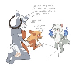 [Sleepytoy] Not in front of her! page 3