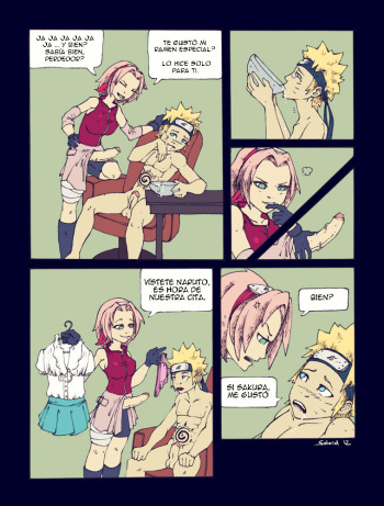 [Soloid] Naruto and Futa!Sakura Comic (Incomplete) [Spanish] cover