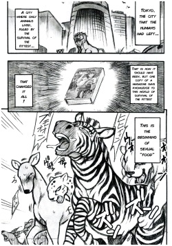 (Kansai! Kemoket) [Mayoineko (Nakagami Takashi)] Jaku Niku Goukan (TOKYO JUNGLE) [English and Unc] page 2