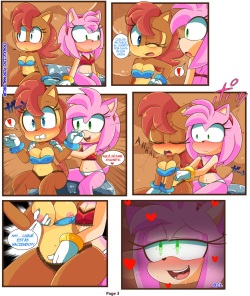 [HearlessSoul/TenshiGarden] Sally &amp; Amy in The Forbidden fruit | En La Fruta Prohibida (Sonic the Hedgehog) [Spanish] [Malorum] page 4