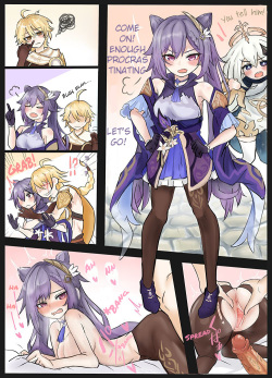 [Leogust] Genshin R18 Keqing-chan no Usui Hon (Genshin Impact) [English] page 1